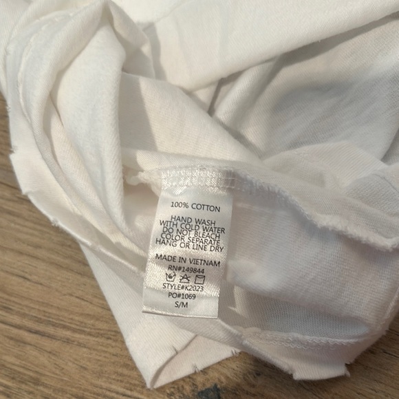 Distressed White Free Bird T-Shirt - Picture 5 of 6